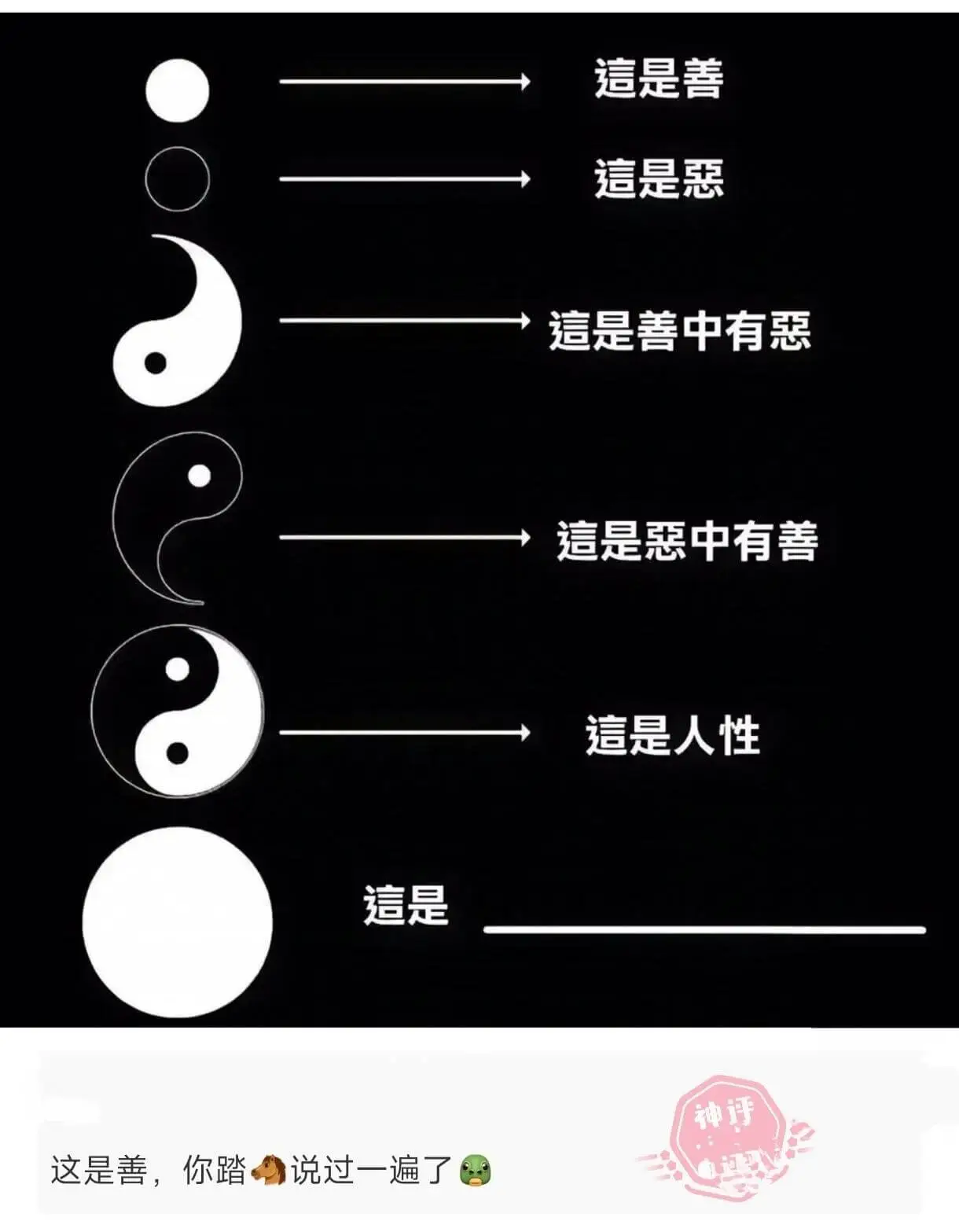 這是善這是惡這是善中有惡這是惡中有善這是人性這是神評這是善，