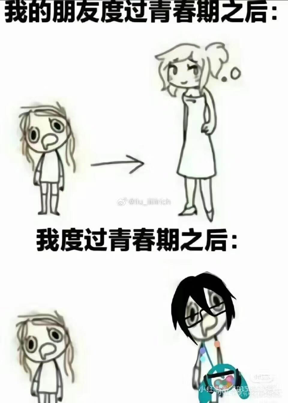 我的朋友度过青春期之后：我度过青春期之后：