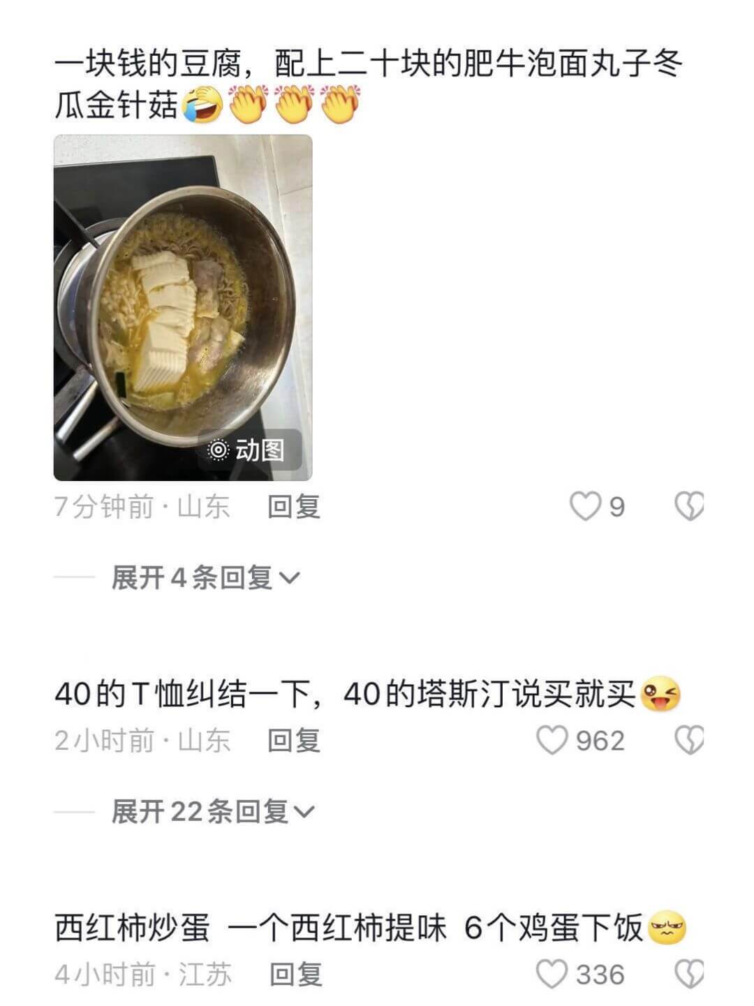 一块钱的豆腐，配上二十块的肥牛泡面丸子冬瓜金针菇。动图7分钟
