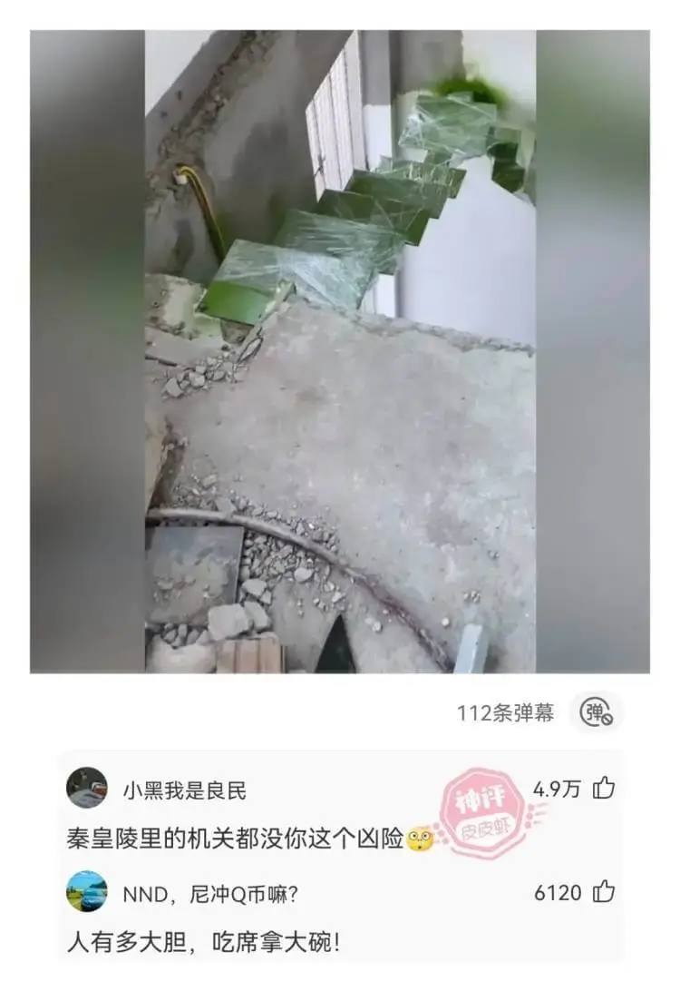 112条弹幕小黑我是良民秦皇陵里的机关都没你这个凶险NND，