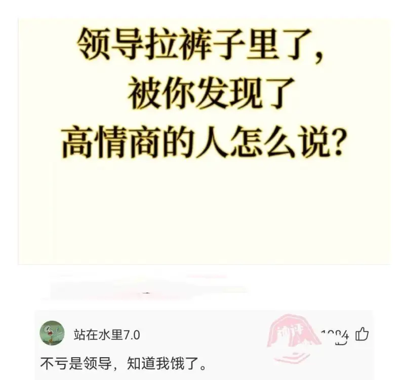 领导拉裤子里了，被你发现了高情商的人怎么说？不亏是领导，知道