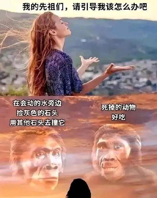 我的先祖们，请引导我该怎么办吧。在会动的水旁边，死掉的动物，