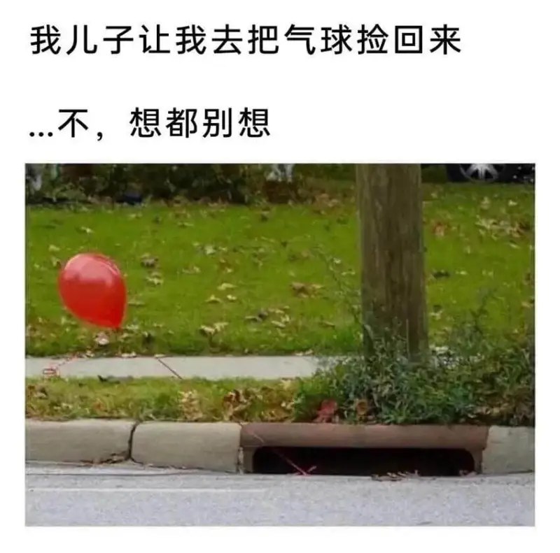 我儿子让我去把气球捡回来不，想都别想