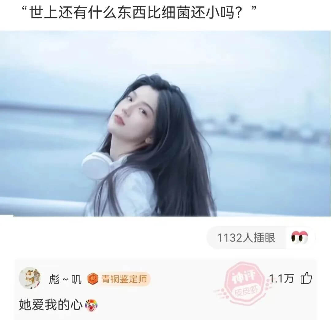 “世上还有什么东西比细菌还小吗?”1132人插眼她爱我的心1