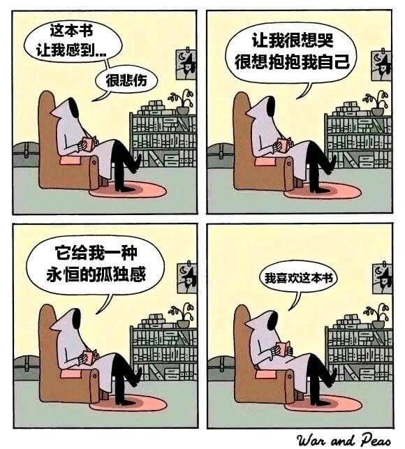 这本书让我很想哭让我感到很想抱抱我自己很悲伤它给我一种永恒的