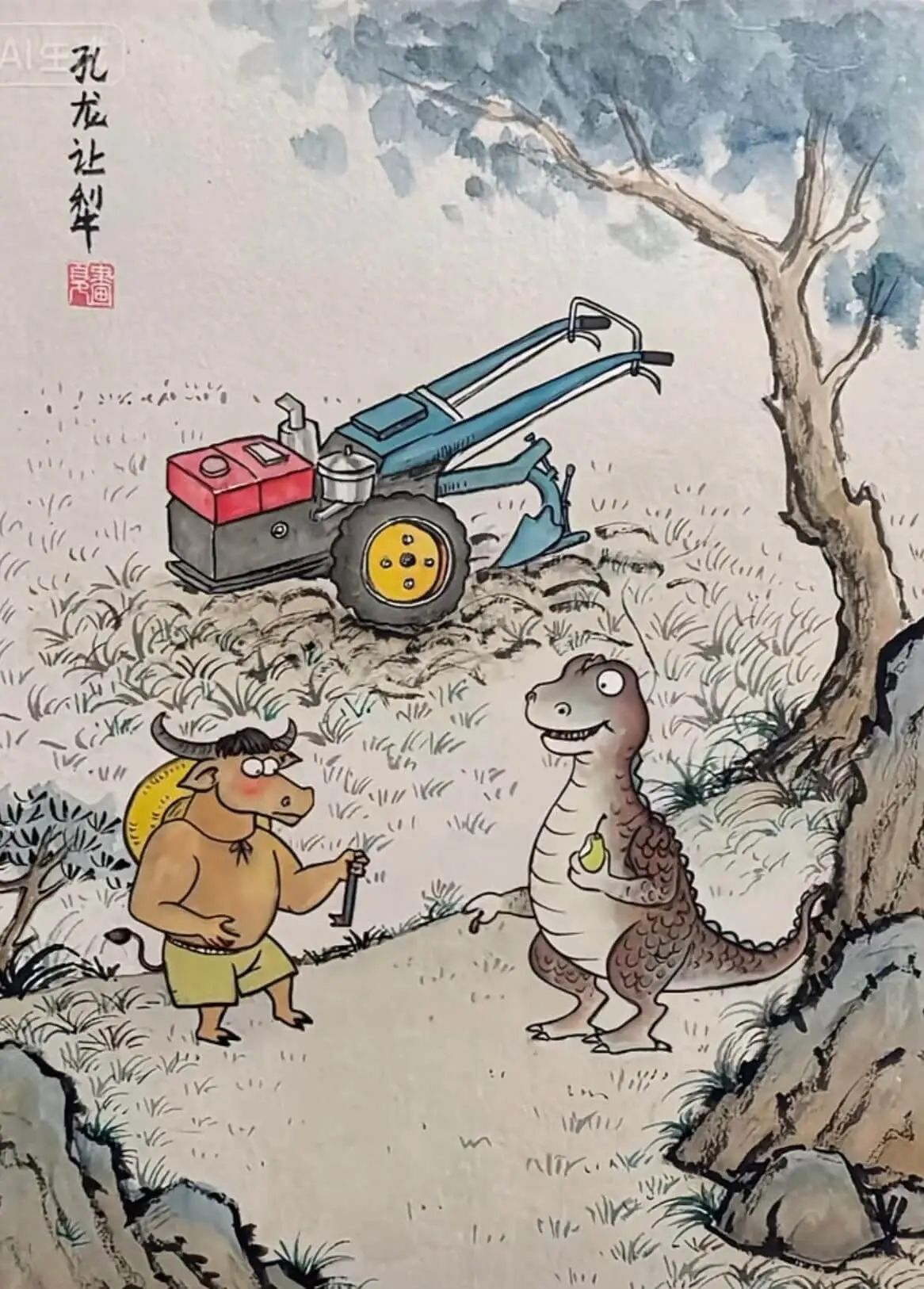 孔龙让犁髓