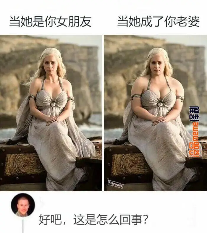 当她是你女朋友当她成了你老婆没品meme译制好吧，这是怎么回