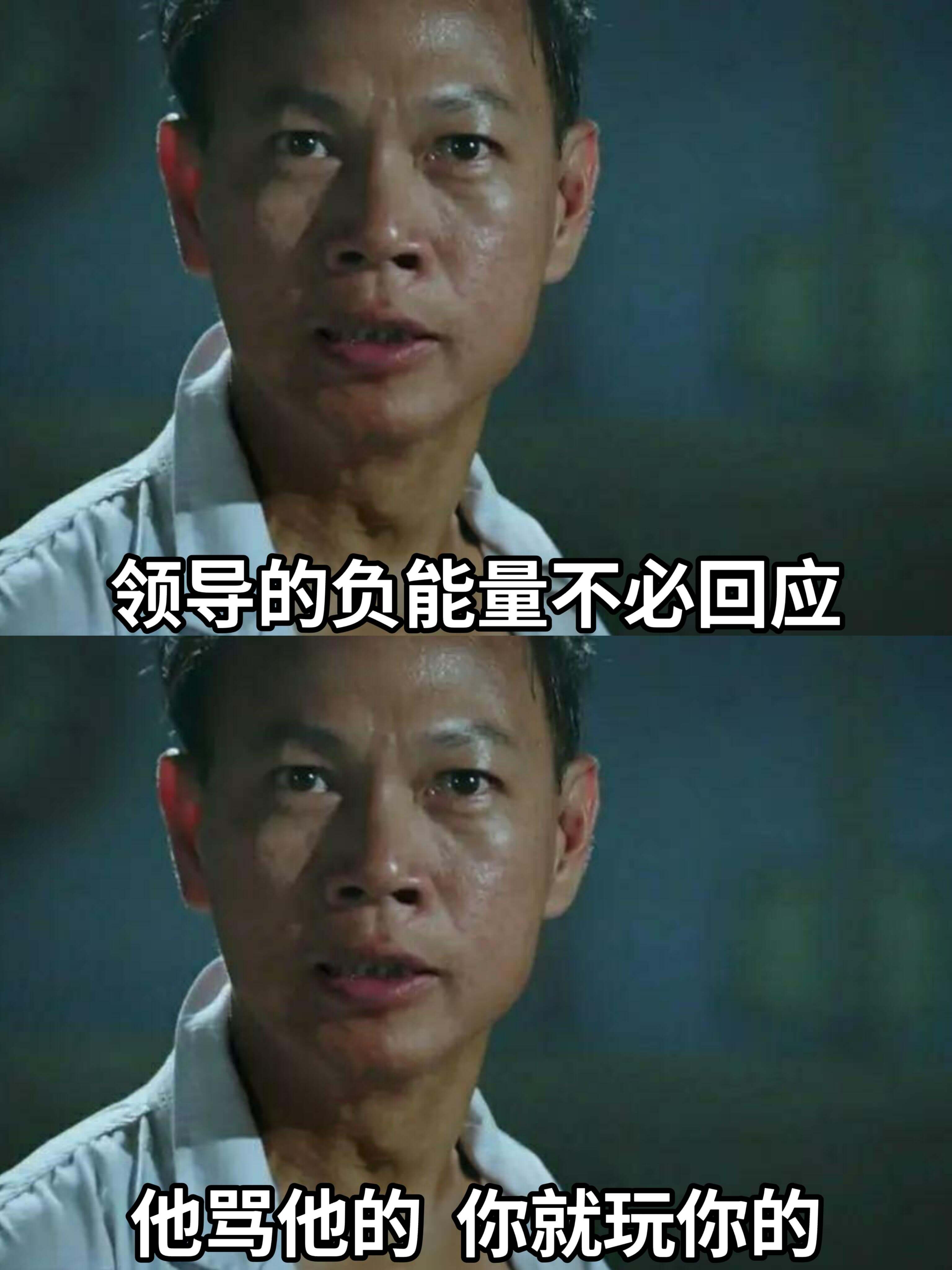 领导的负能量不必回应。他骂他的，你就玩你的。