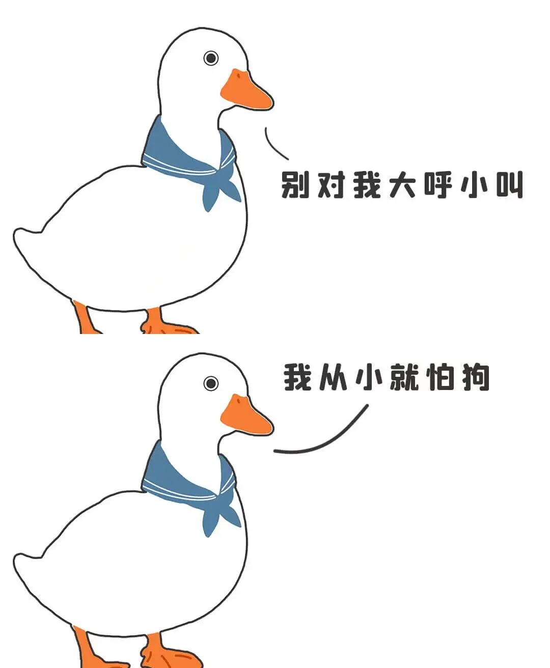 别对我大呼小叫我从小就怕狗