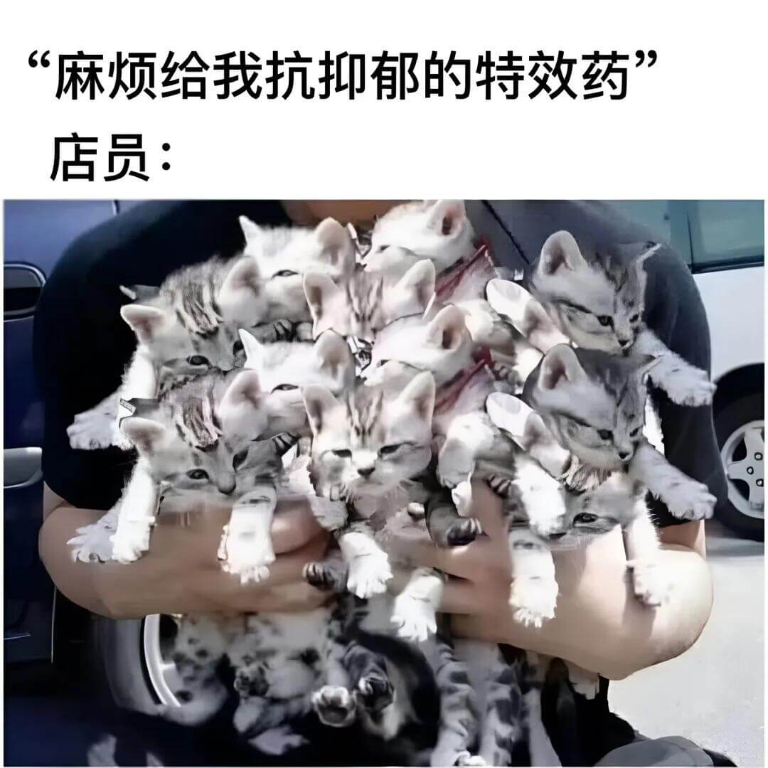 “麻烦给我抗抑郁的特效药。”店员：