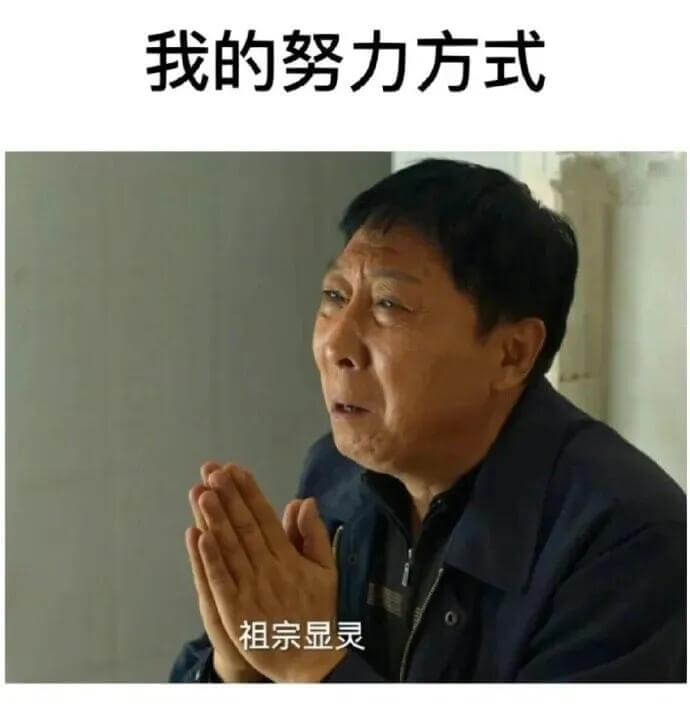 我的努力方式祖宗显灵