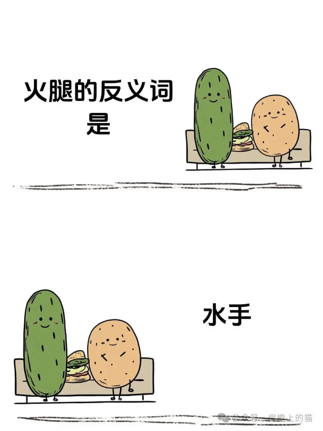 火腿的反义词是水手