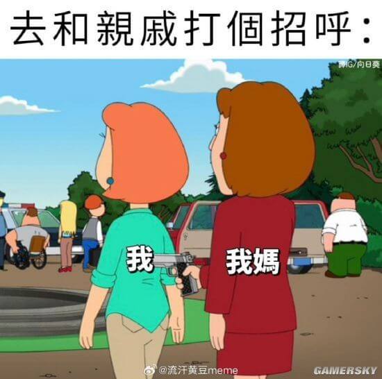 去和親戚打個招呼:G/向日葵我我媽@流汗黄豆memeGAME