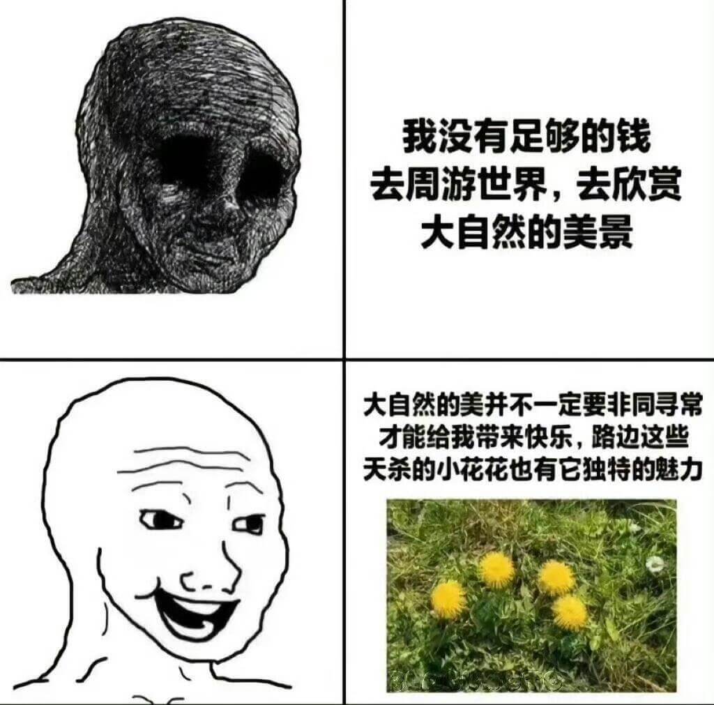 我没有足够的钱去周游世界，去欣赏大自然的美景。大自然的美并不