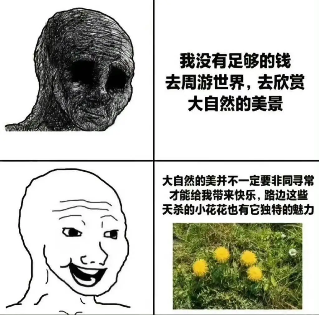 我没有足够的钱去周游世界，去欣赏大自然的美景。大自然的美并不