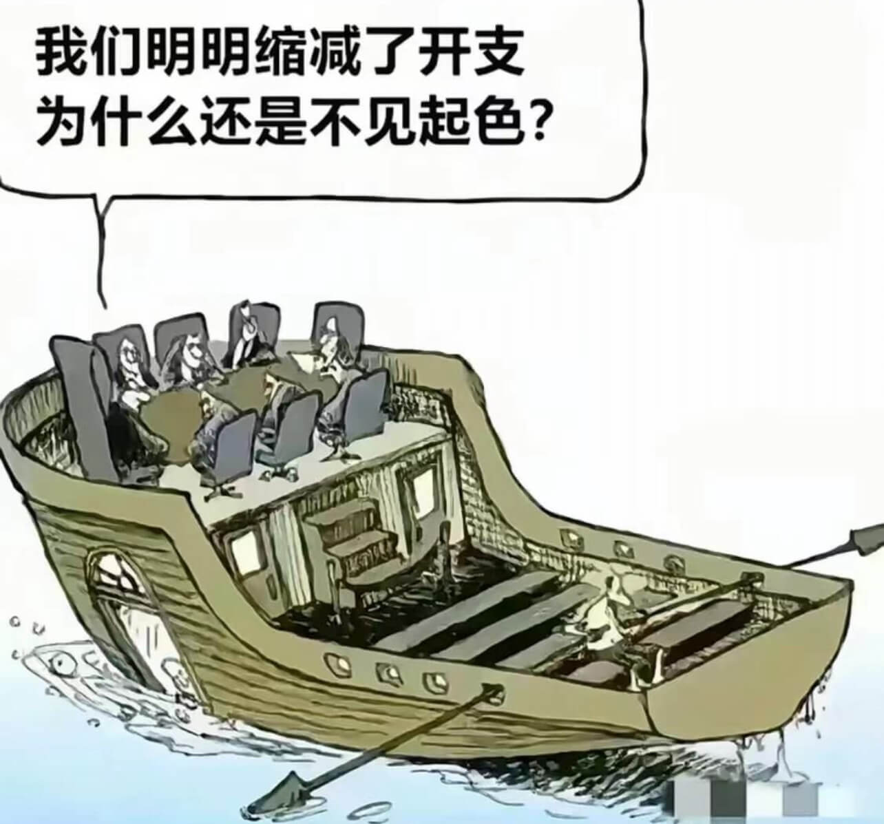 我们明明缩减了开支，为什么还是不见起色？