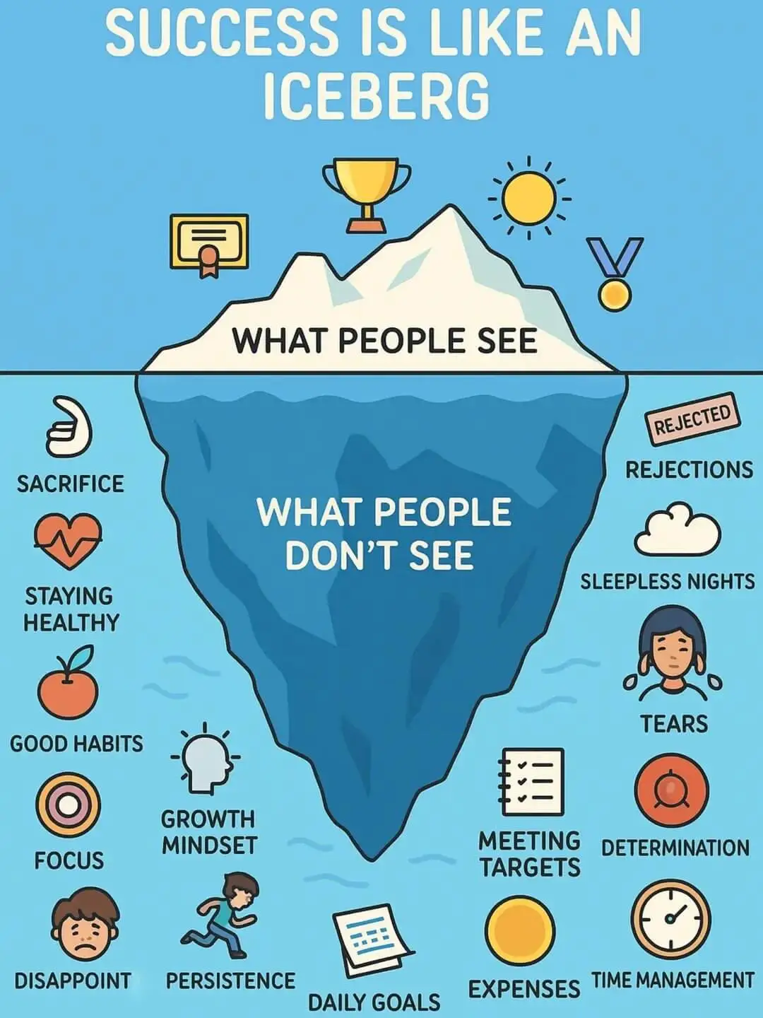 SUCCESSISLIKEANICEBERGWHATPEOP