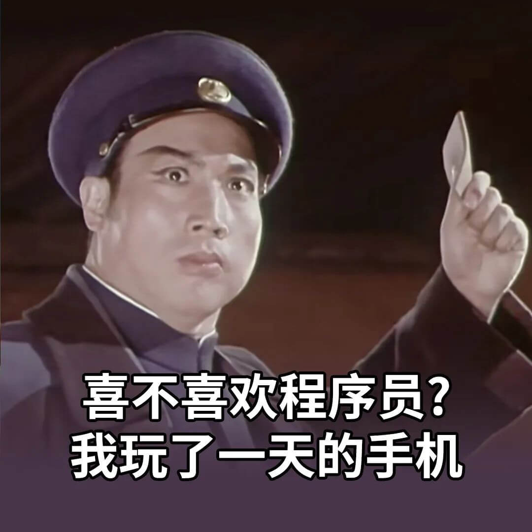 喜不喜欢程序员？我玩了一天的手机