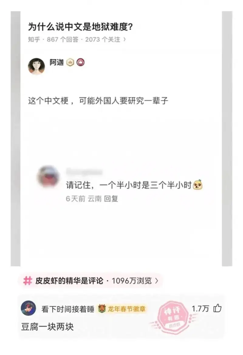 为什么说中文是地狱难度?知乎·867个回答·2073个关注>
