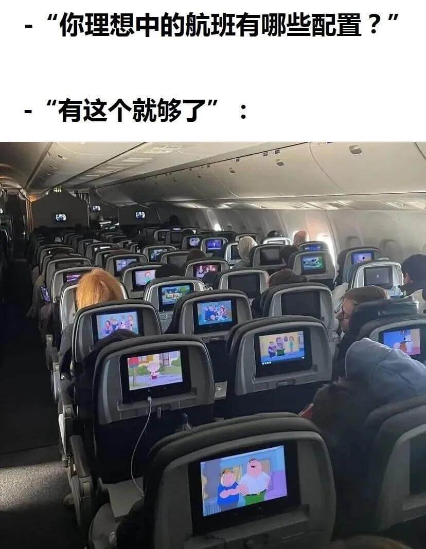 “你理想中的航班有哪些配置？”“有这个就够了”
