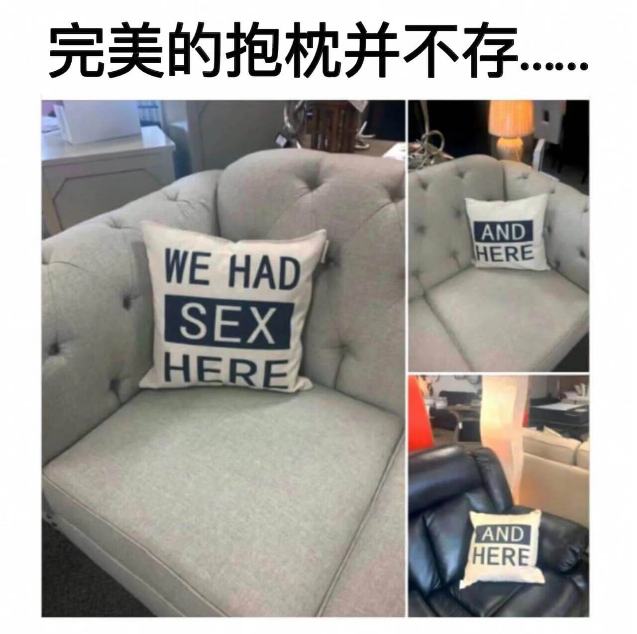 完美的抱枕并不存在。ANDHEREWEHADSEXHEREA