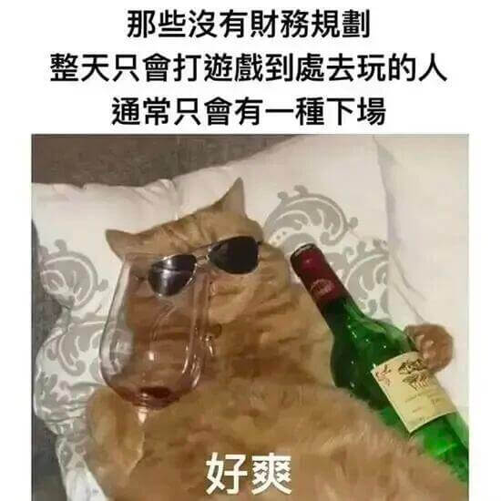 那些没有财规整天只会打游戏去玩的人通常只会有一种下场好爽