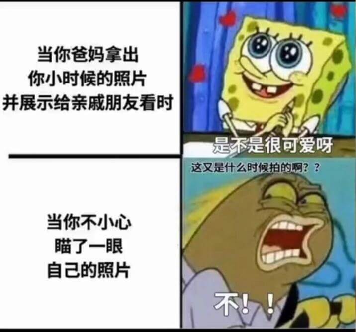 当你爸妈拿出你小时候的照片并展示给亲戚朋友看时是不是很可爱呀