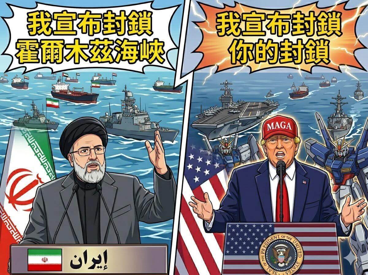 我宣布封锁霍尔木兹海峡你的封锁MAGA