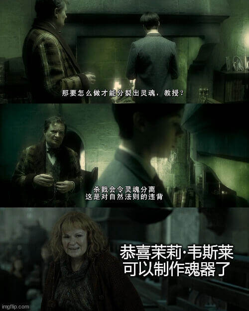 “那要怎么做才能分裂出灵魂，教授？”“杀戮会令灵魂分离。这是
