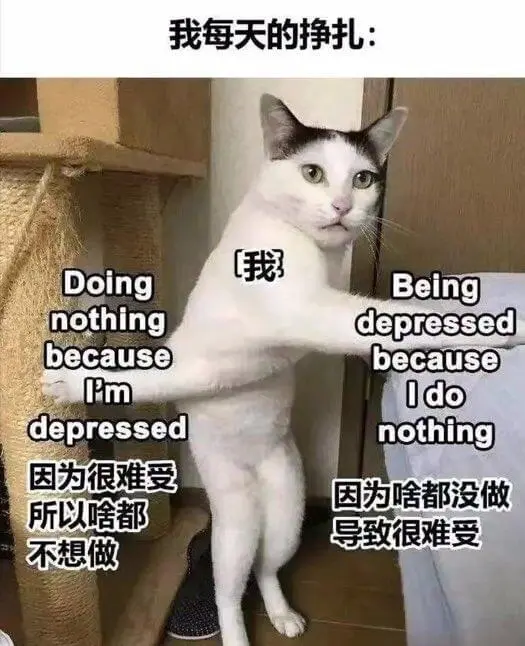我每天的挣扎:我DoingBeingnothingdepre