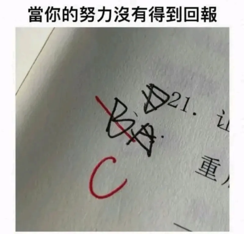 當你的努力沒有得到回報$$C$$