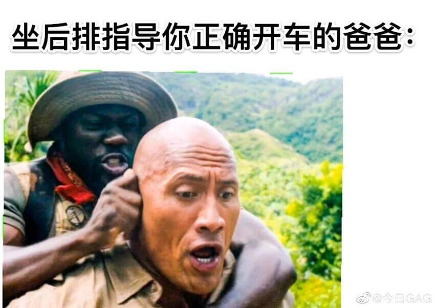 坐后排指导你正确开车的爸爸：OO今日GAG