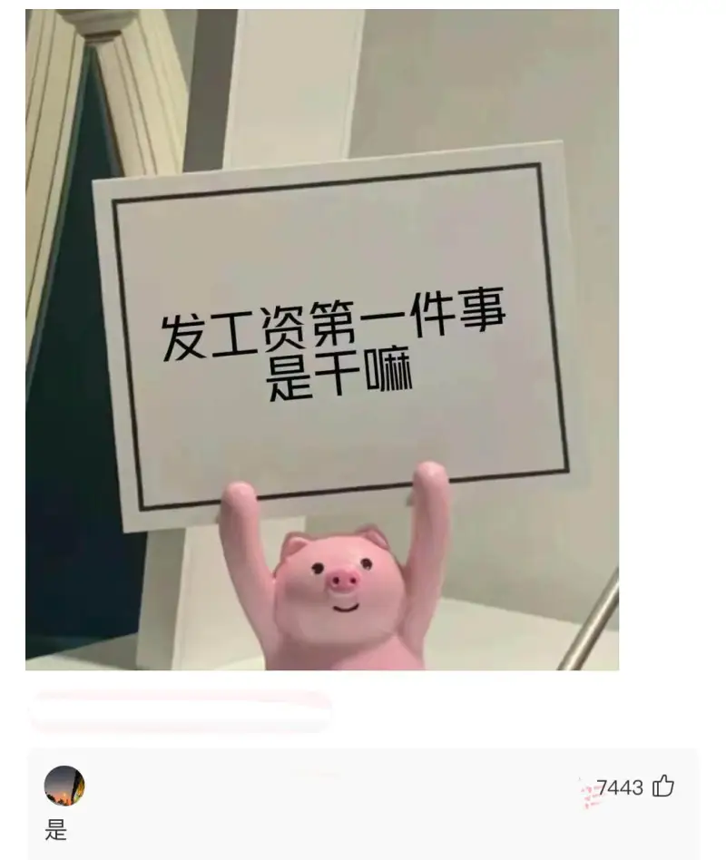 是发工资第一件事是干嘛