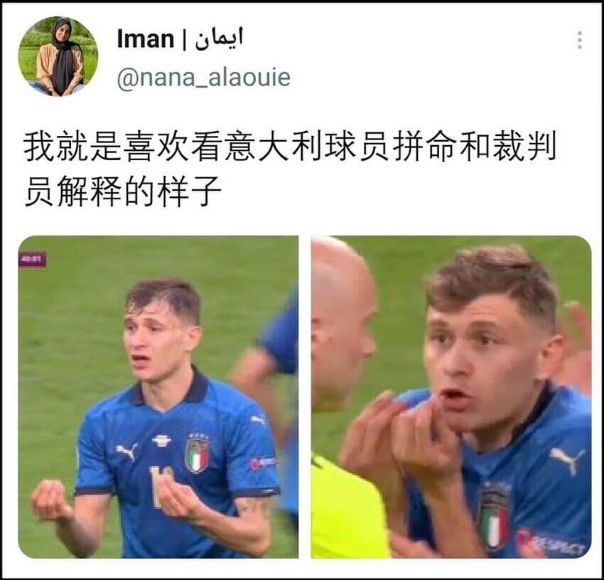 Imanlul@nana_alaouie我就是喜欢看意大利球