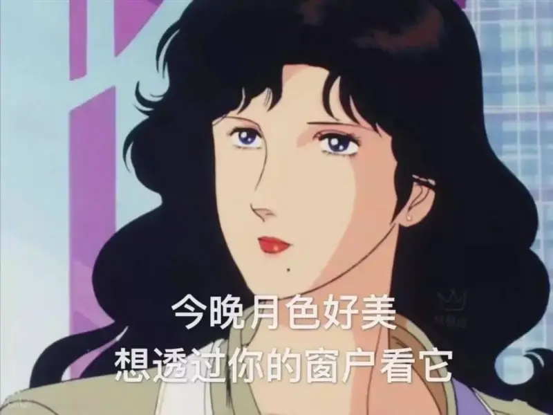 今晚月色好美，想透过你的窗户看它。
