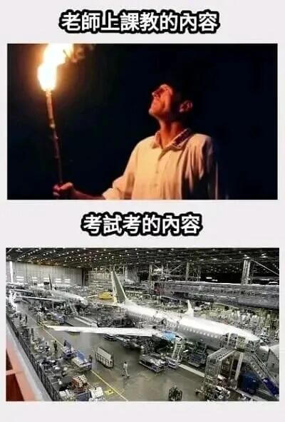 老师上课教的内容考考的内容