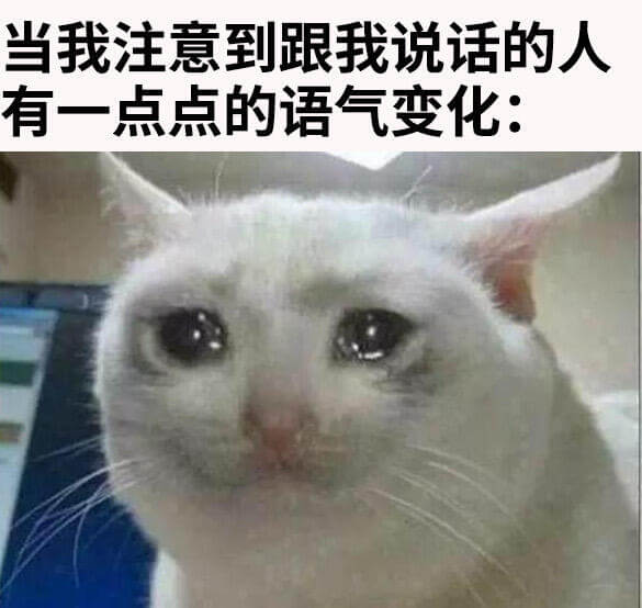 当我注意到跟我说话的人有一点点的语气变化：