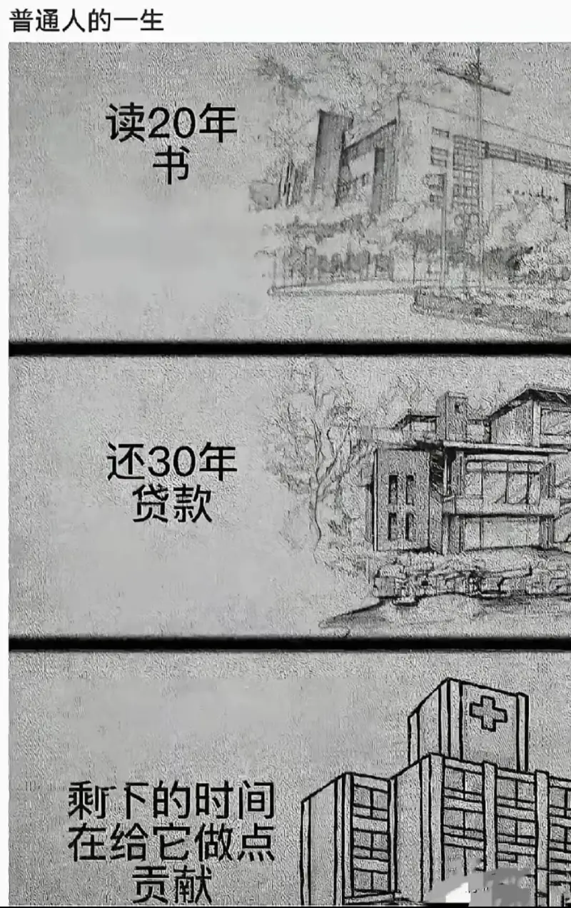 普通人的一生读20年书还30年贷款剩下的时间在给它做点贡献