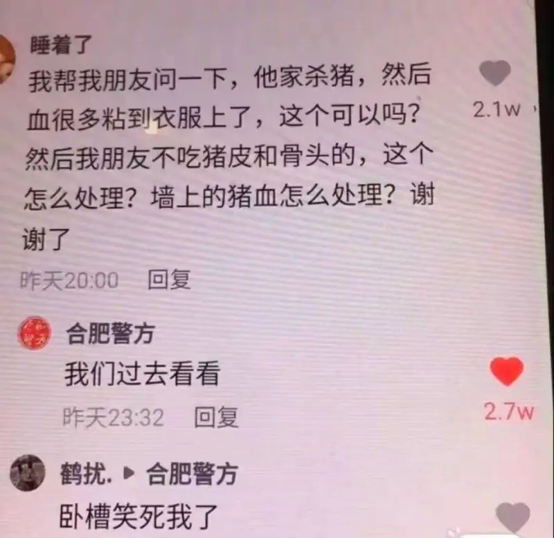 睡着了我帮我朋友问一下，他家杀猪，然后2.1W血很多粘到衣服
