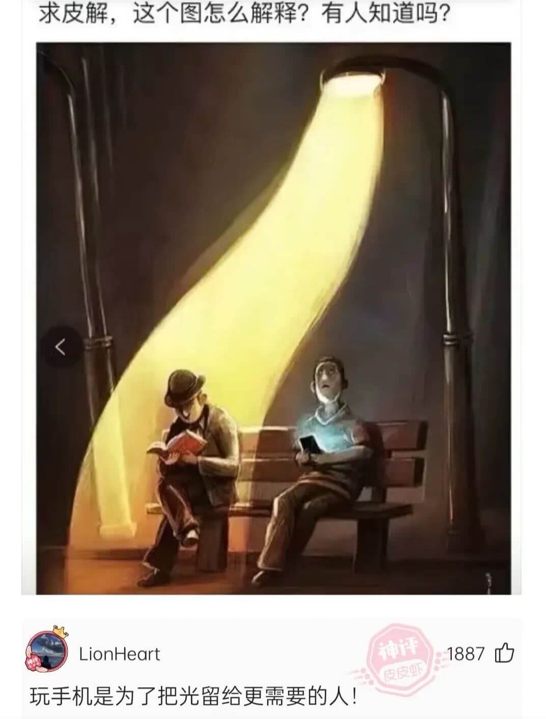 求皮解，这个图怎么解释？有人知道吗？LionHeart神评1