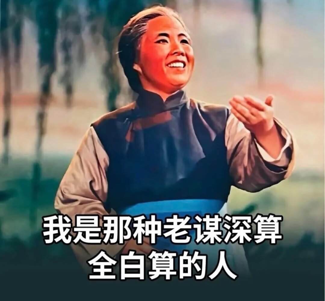 我是那种老谋深算、全白算的人