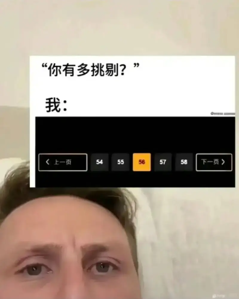 “你有多挑剔?”我:5557上一页58下一页>56