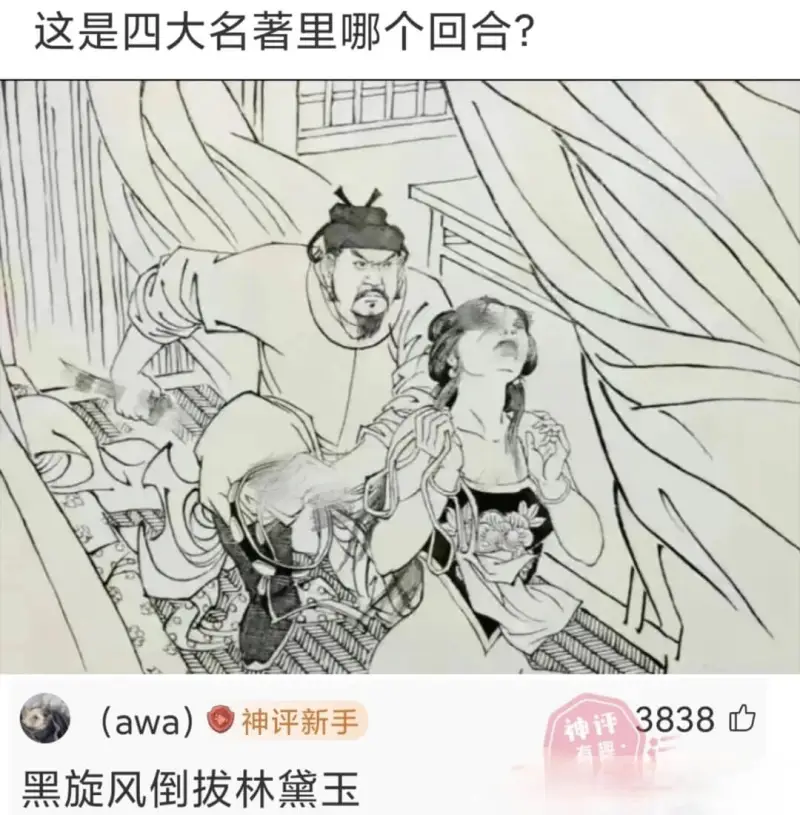 这是四大名著里哪个回合?(awa)神评新手黑旋风倒拔林黛玉3