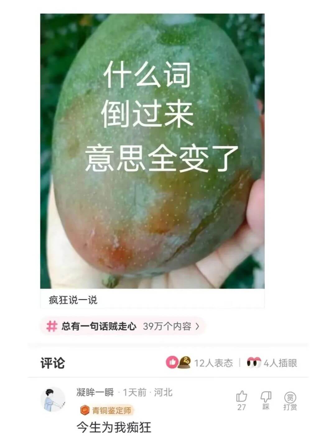 什么词倒过来意思全变了疯狂说一说总有一句话贼走心39万个内容