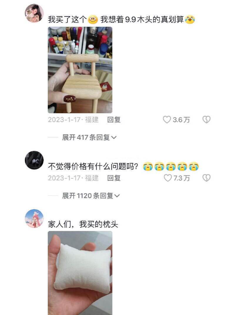 我买了这个我想着9.9木头的真划算2023-1-17·福建回