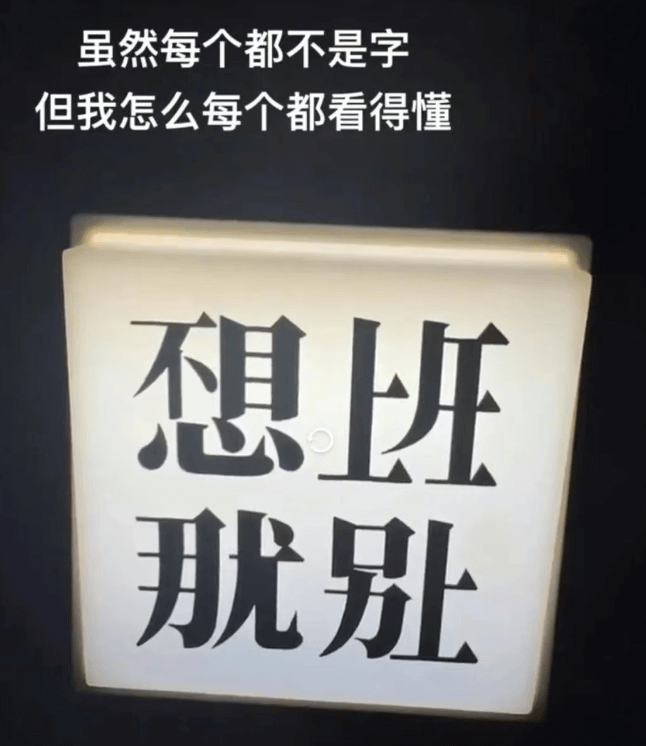 虽然每个都不是字，但我怎么每个都看得懂。想班