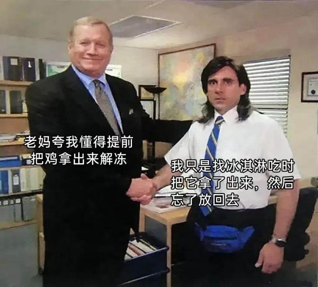 老妈夸我懂得提前把鸡拿出来解冻，我只是找冰淇淋吃时把它拿了出