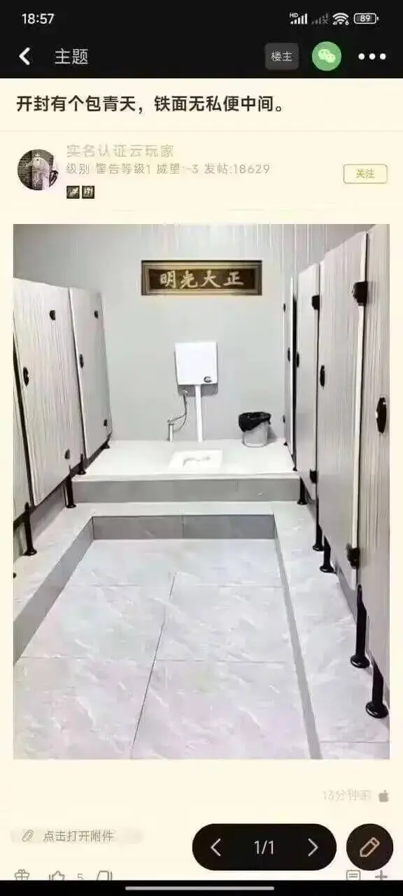 18:57主题楼主开封有个包青天，铁面无私便中间。实名认证云