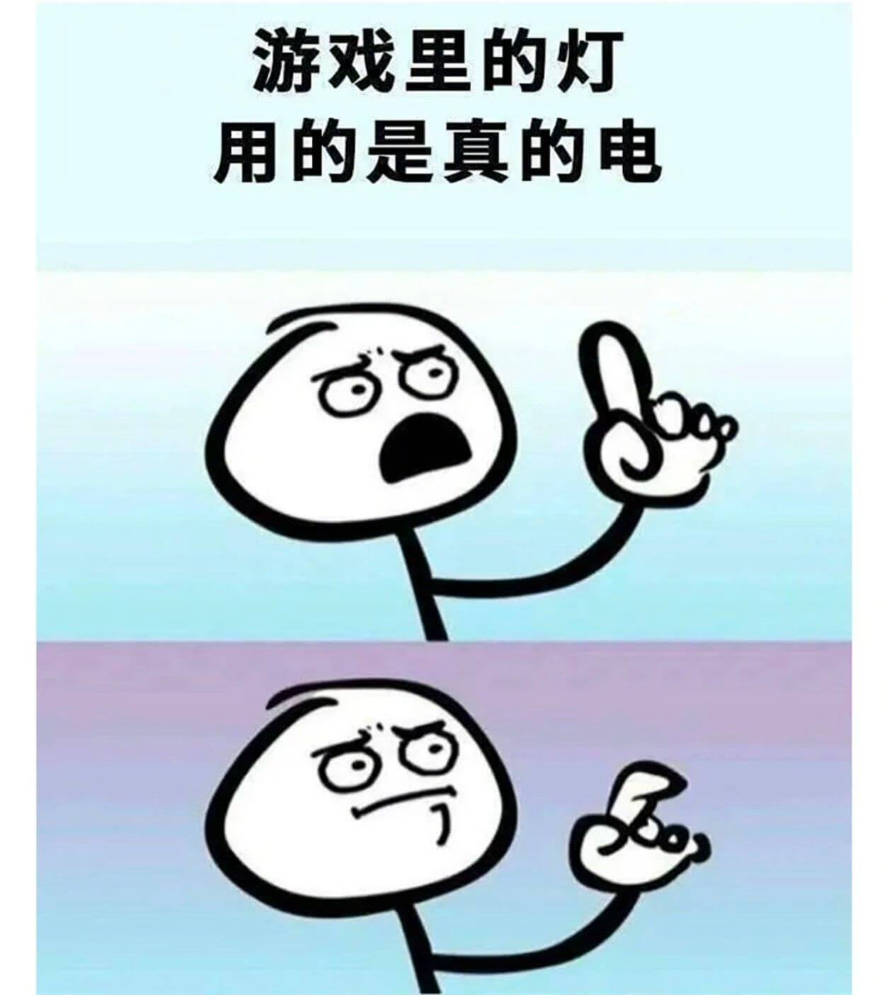 游戏里的灯用的是真的电