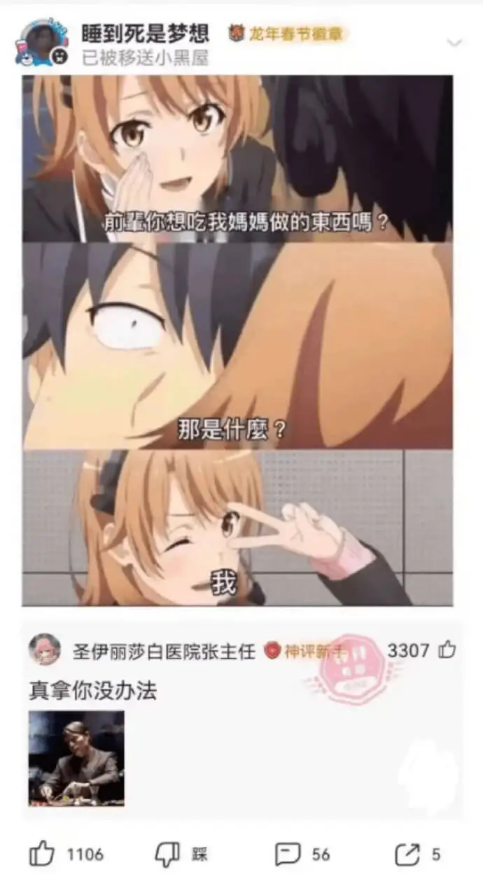 睡到死是梦想龙年春节徽章已被移送小黑屋。前辈你想吃我妈妈做的